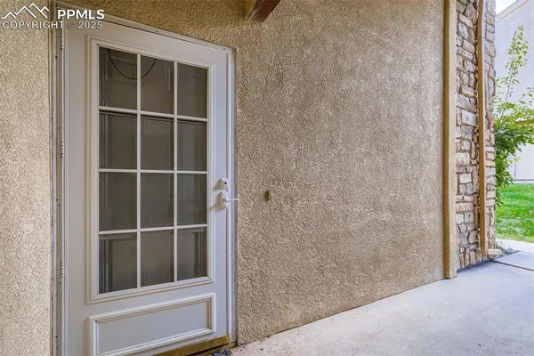 a view of front door