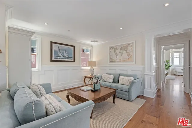a view of a kitchen from the hallway