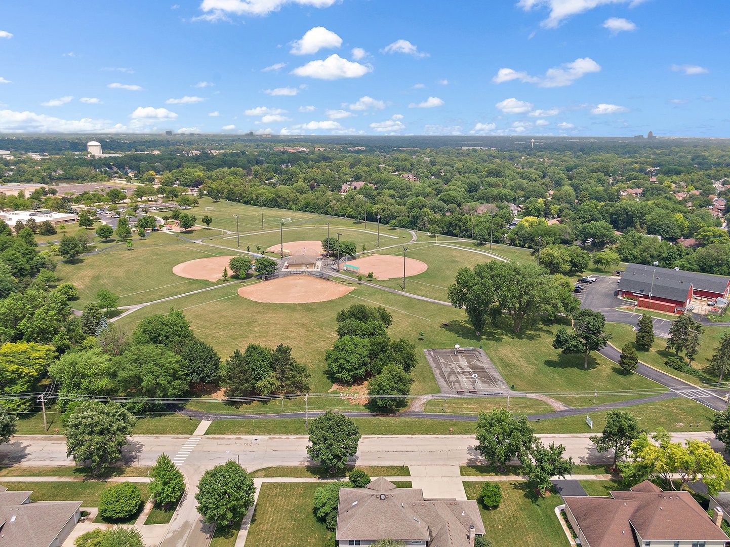 655 Red Maple Lane Roselle, IL 60172 - Photo 40 of 40 a view of a lake with a city