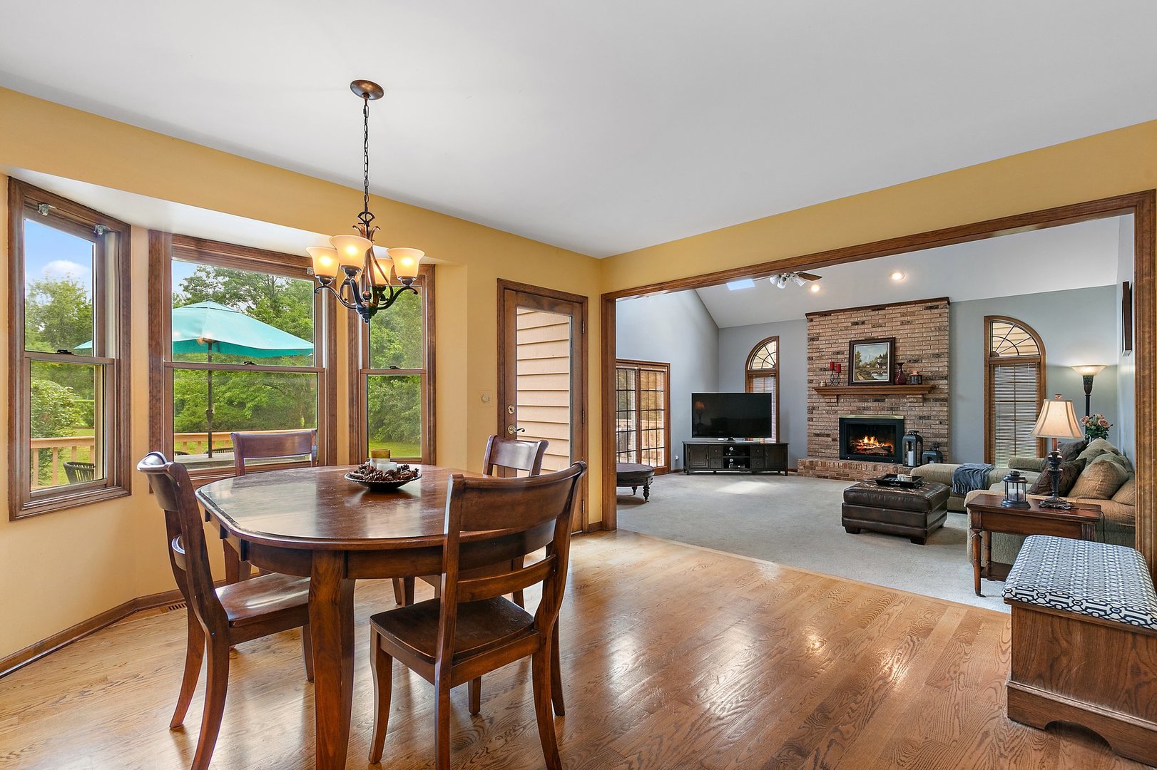 655 Red Maple Lane Roselle, IL 60172 - Photo 10 of 40 a view of a dining room with furniture window and outside view