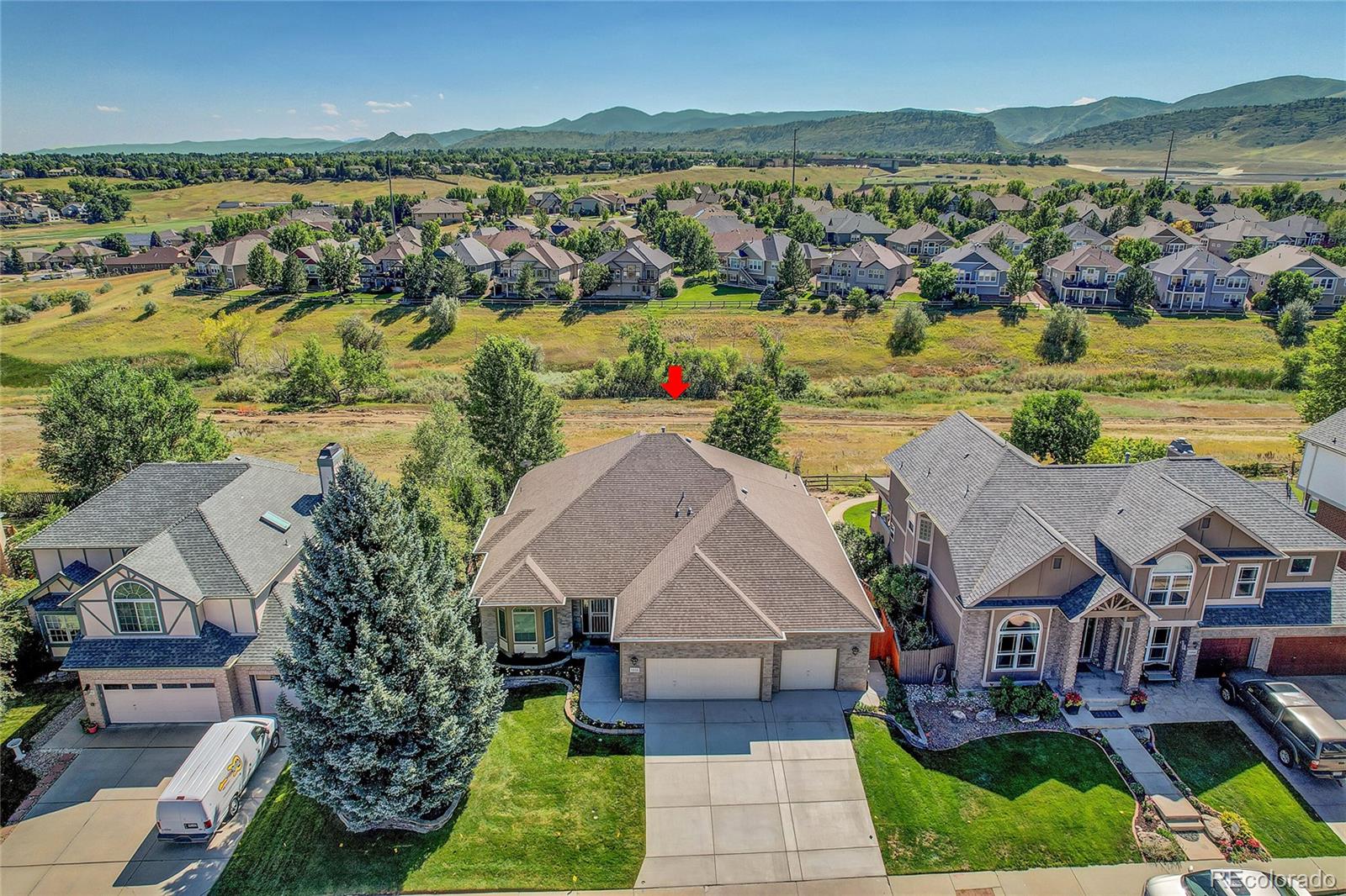 11232 West Cooper Drive Littleton, CO 80127 - Photo 45 of 48 an aerial view of residential houses with outdoor space