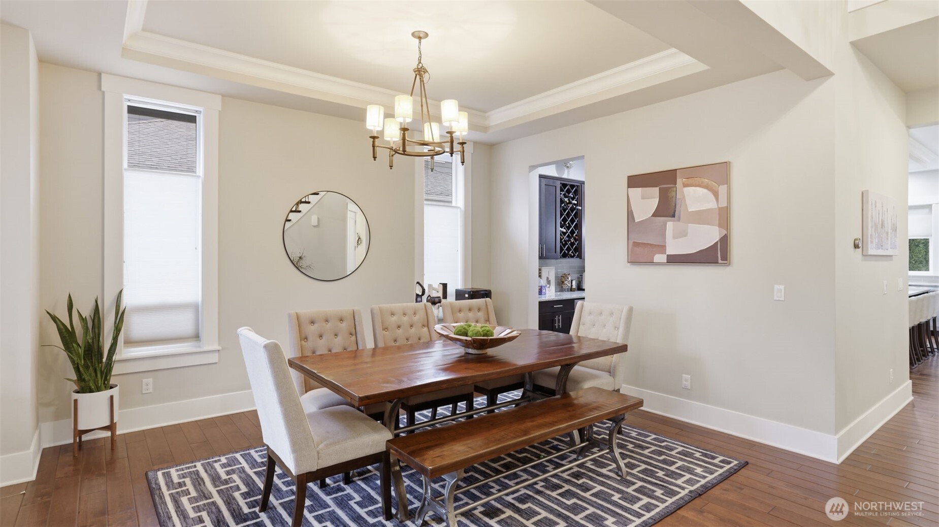 6508 Southeast 7th Place Renton, WA 98059 - Photo 6 of 32 a view of a dining room with furniture and wooden floor