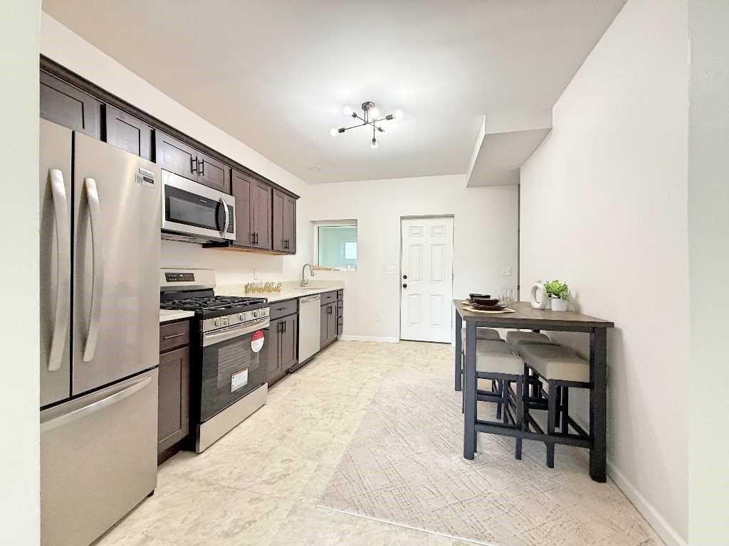 437 Sapphire Way Pittsburgh, PA 15224 - Photo 6 of 20 a kitchen with stainless steel appliances granite countertop a refrigerator stove microwave and sink