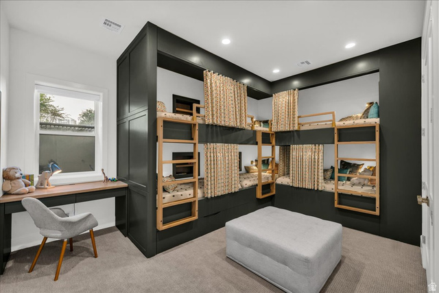 2608 Canyon Ridge Drive St. George, UT 84770 - Photo 61 of 86 Built-in bunk bed system with integrated ladders and privacy curtains