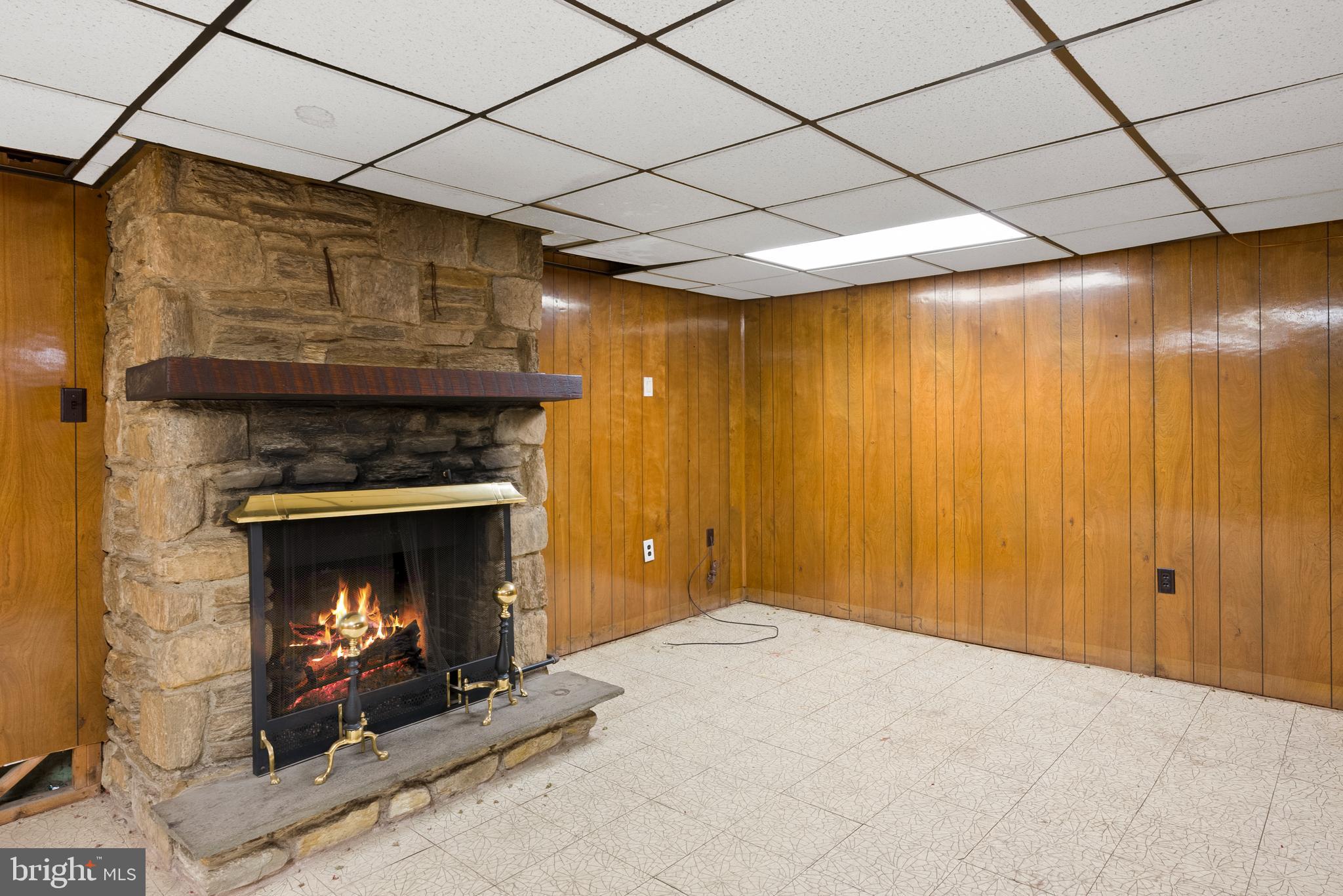 1231 West Orvilla Road Hatfield, PA 19440 - Photo 46 of 52 Fireplace in Family Room In Basement