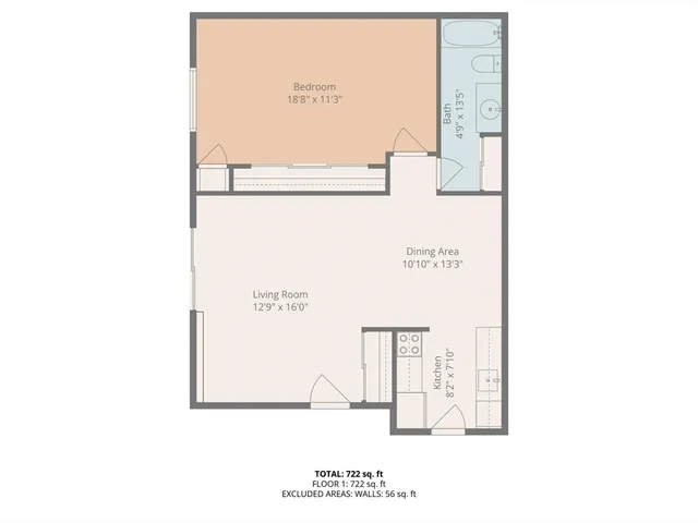 a picture of a bench in a white building