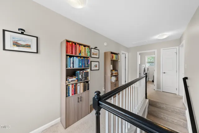 a view of a hallway with interior of the house