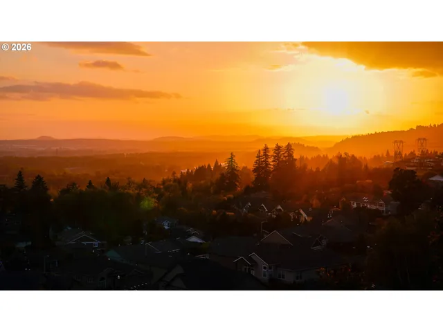 a open area with mountains in the background