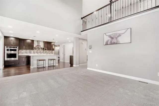 a view of a kitchen with a sink
