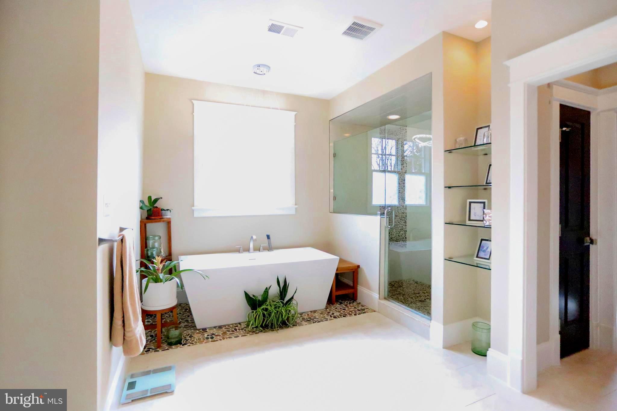 6719 Van Fleet Drive McLean, VA 22101 - Photo 22 of 37 Bright Master Bath with Free-Standing Tub