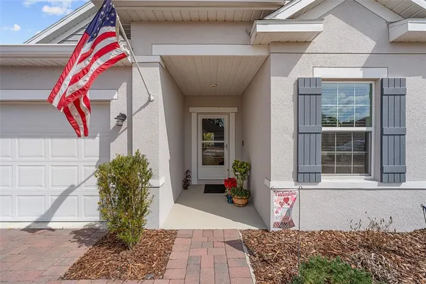 a house view with a outdoor space