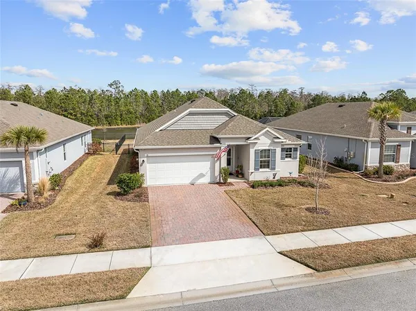 front view of a house with a pathway