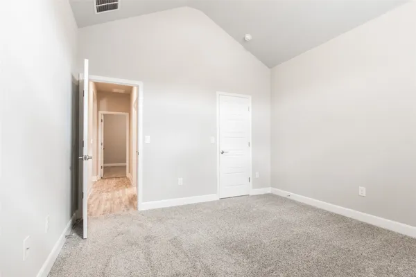 a view of an empty room