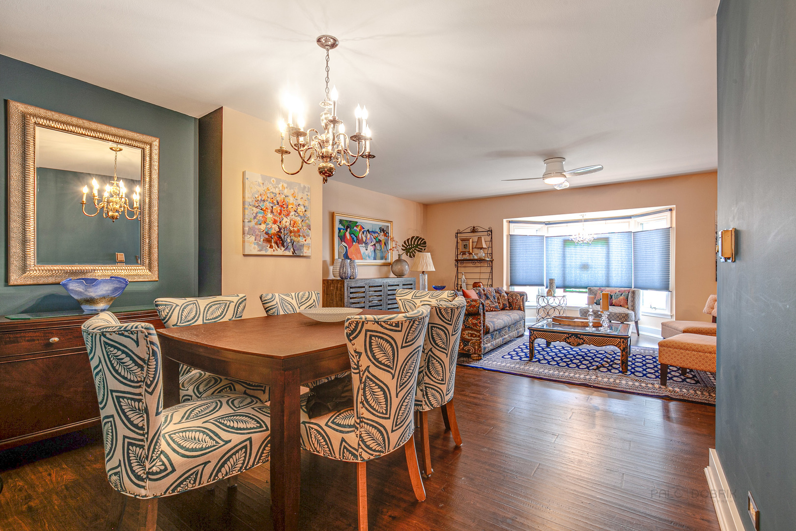2300 Windsor Mall, Unit 2E Park Ridge, IL 60068 - Photo 12 of 23 a view of a dining room with furniture window and wooden floor