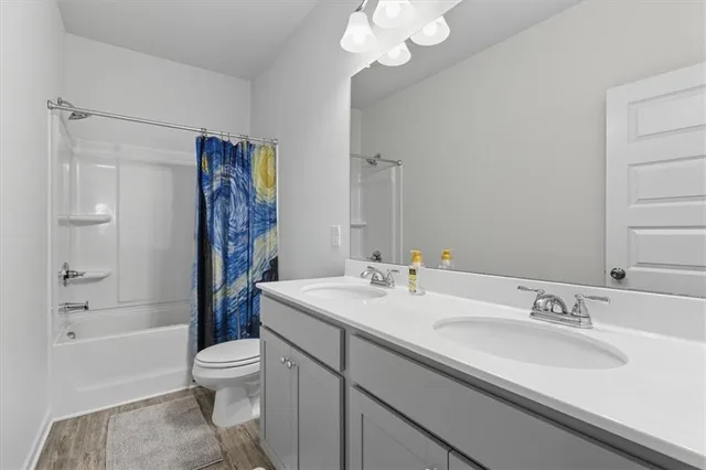 a bathroom with a sink a toilet and a bathtub