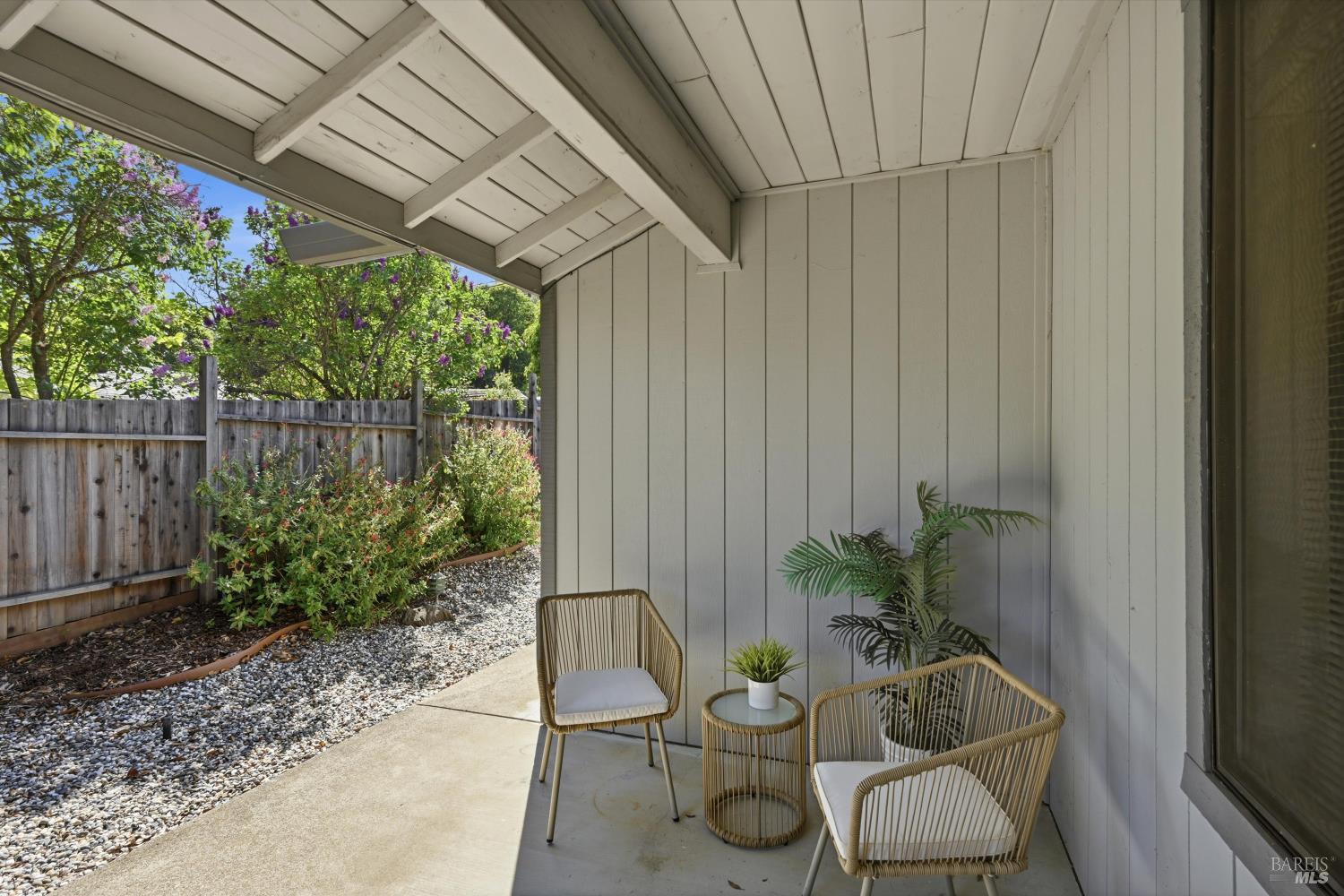 929 Helen Avenue Ukiah, CA 95482 - Photo 20 of 36 a view of a porch with chairs and potted plants