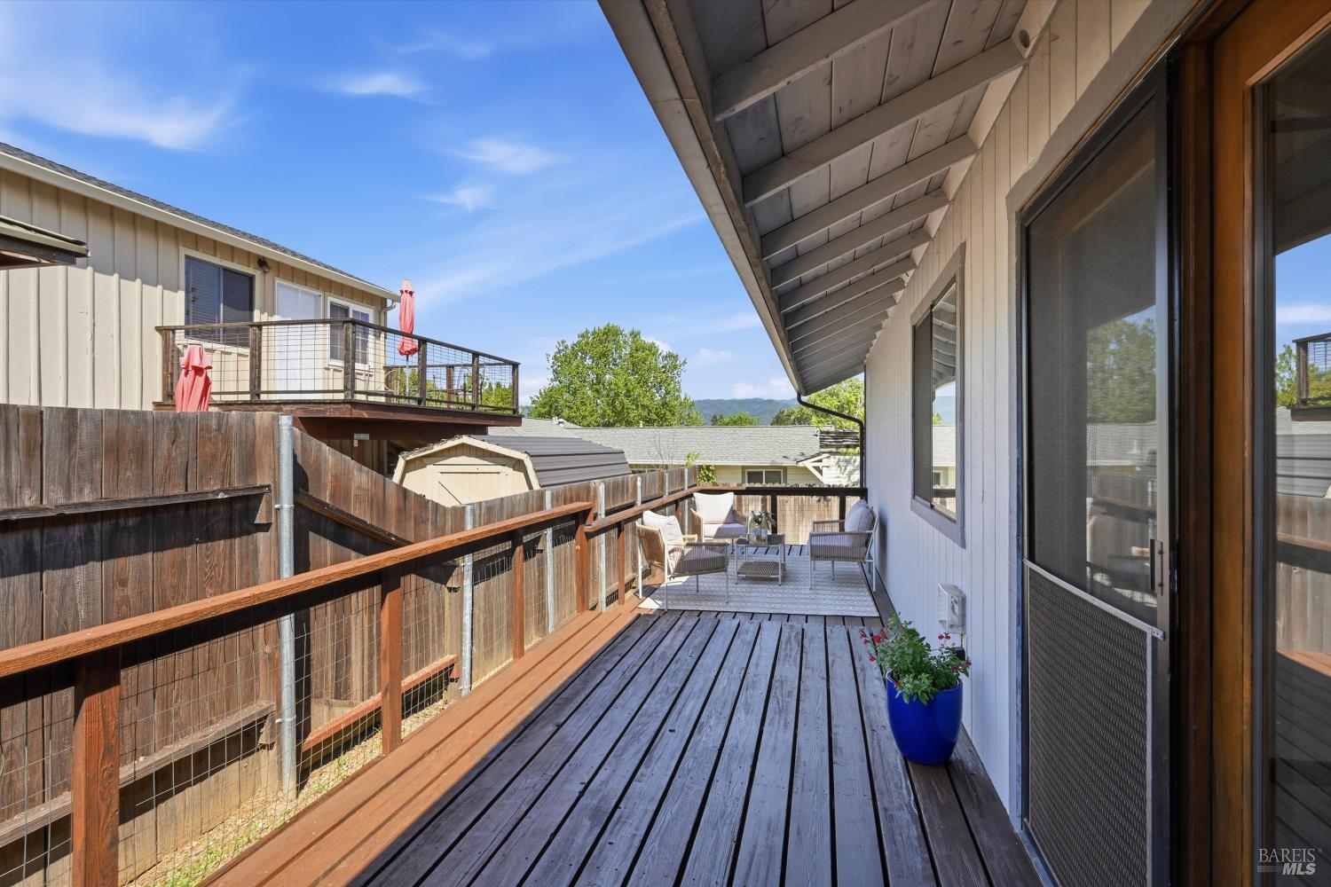 929 Helen Avenue Ukiah, CA 95482 - Photo 26 of 36 a view of balcony with wooden floor and fence