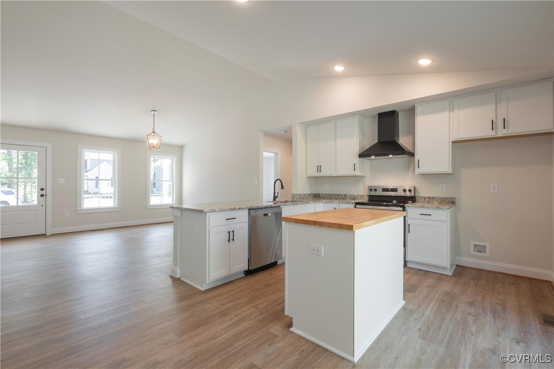 3020 Botone Avenue Richmond, VA 23237 - Photo 14 of 33 a kitchen with sink a stove and cabinets