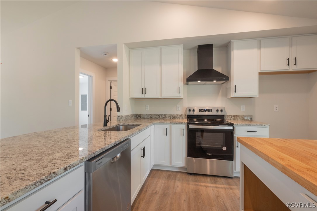 3020 Botone Avenue Richmond, VA 23237 - Photo 16 of 33 a kitchen with stainless steel appliances granite countertop a stove a sink and a granite counter tops