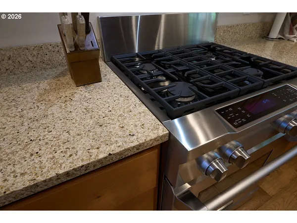 a close view of a stove top oven