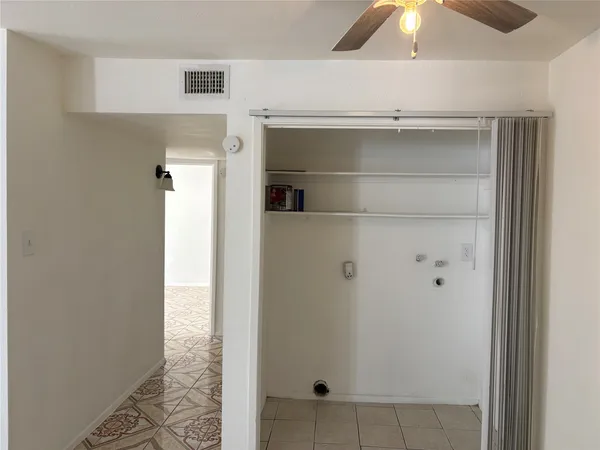 a close view of closet