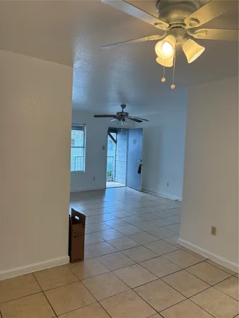 a view of a livingroom with a chandelier