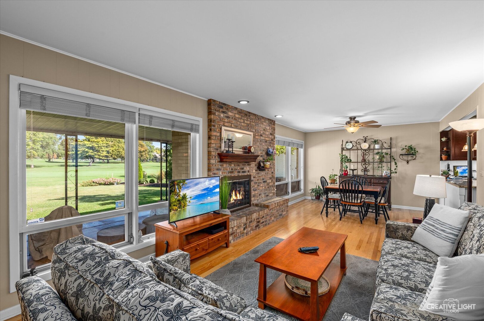 713 Burning Tree Lane Naperville, IL 60563 - Photo 19 of 35 a living room with furniture a rug and a floor to ceiling window