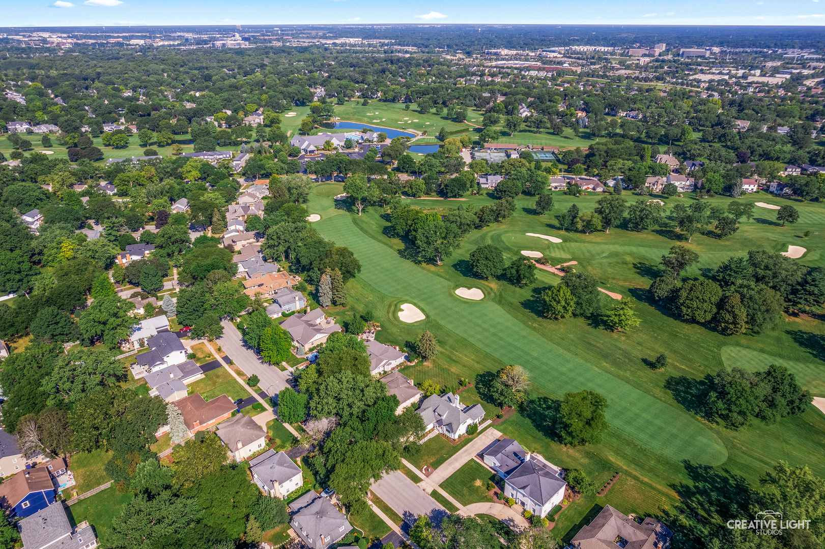 713 Burning Tree Lane Naperville, IL 60563 - Photo 35 of 35 an aerial view of residential houses with outdoor space and trees