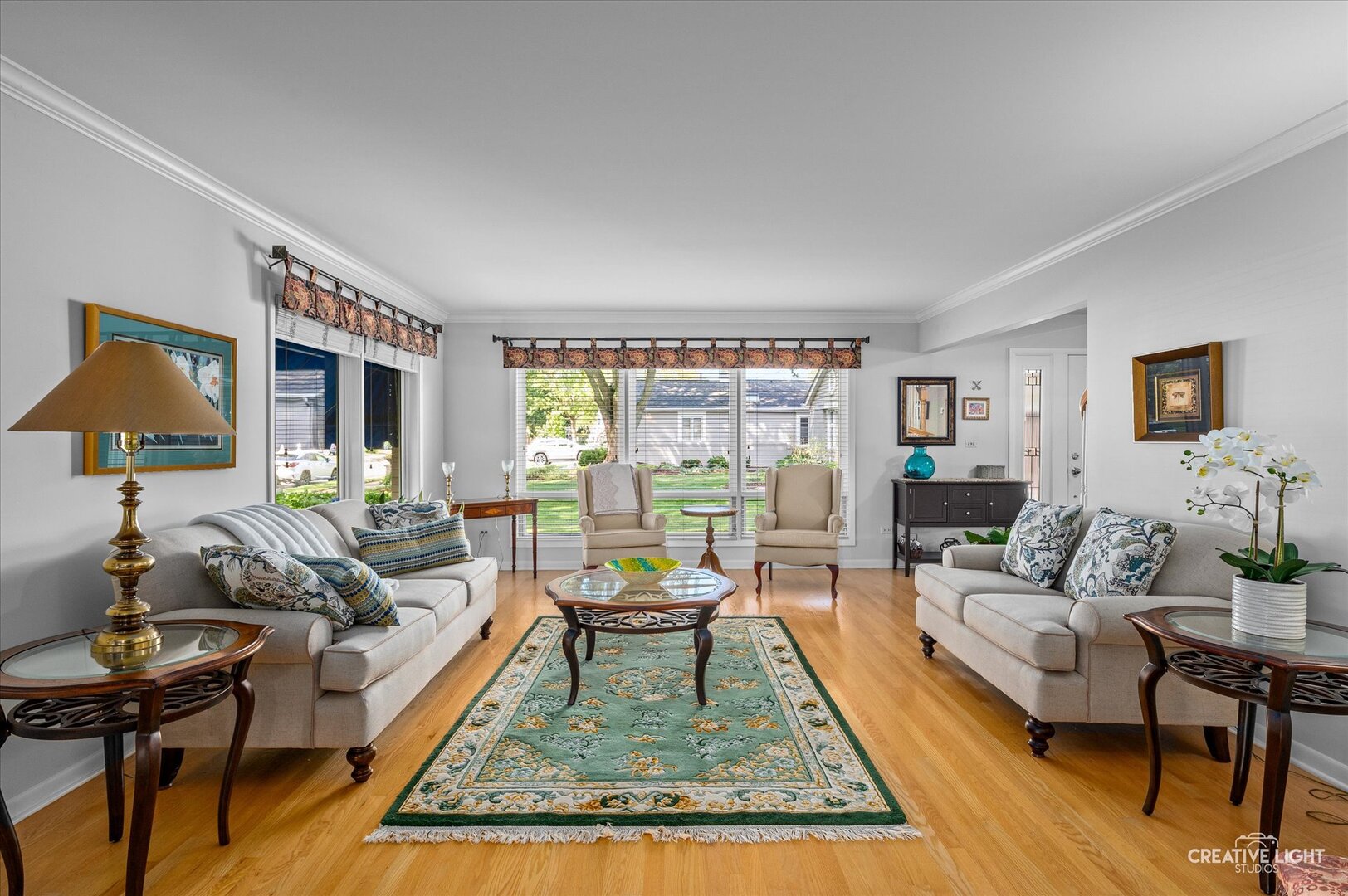 713 Burning Tree Lane Naperville, IL 60563 - Photo 9 of 35 a living room with furniture and a rug
