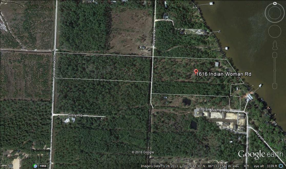 1616 Indian Woman Road Santa Rosa Beach, FL 32459 - Photo 34 of 35 Property Line Sketch