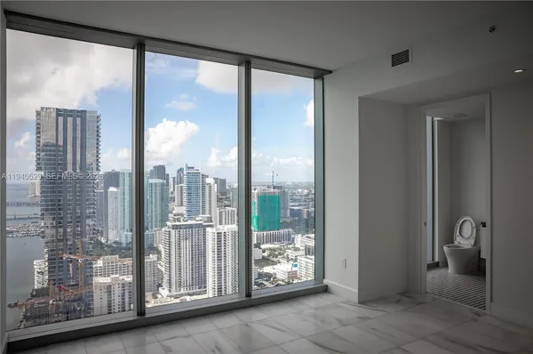 a view of city from balcony