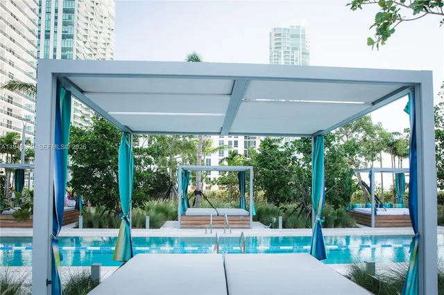 a view of city with tall buildings