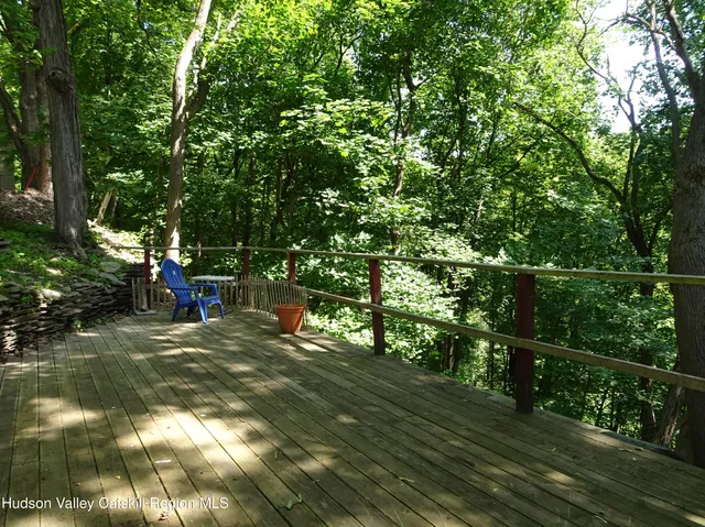 a view of a pathway with a tree