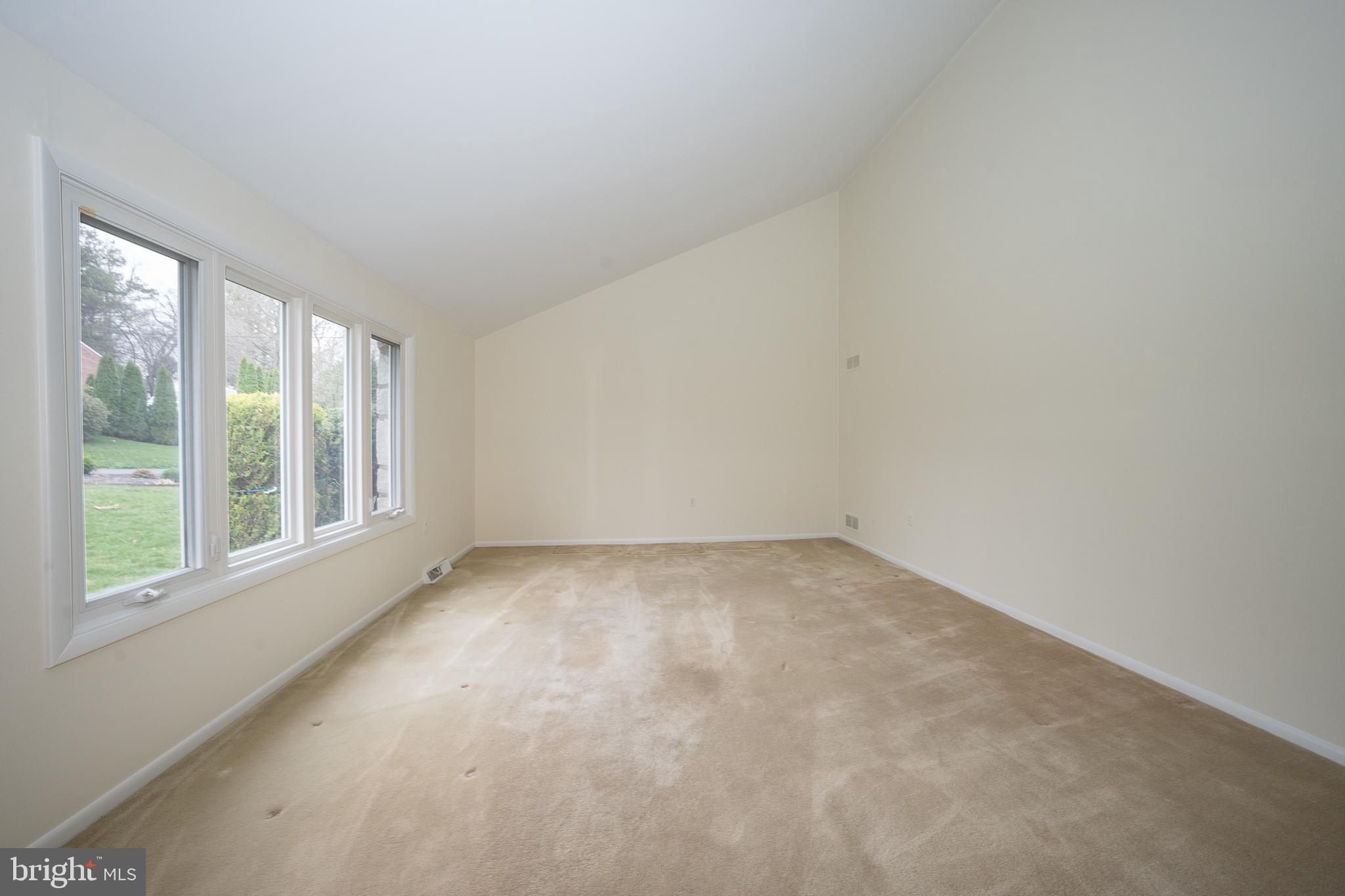 107 Cove Road Broomall, PA 19008 - Photo 4 of 41 Spacious Living Room with Cathedral Ceiling