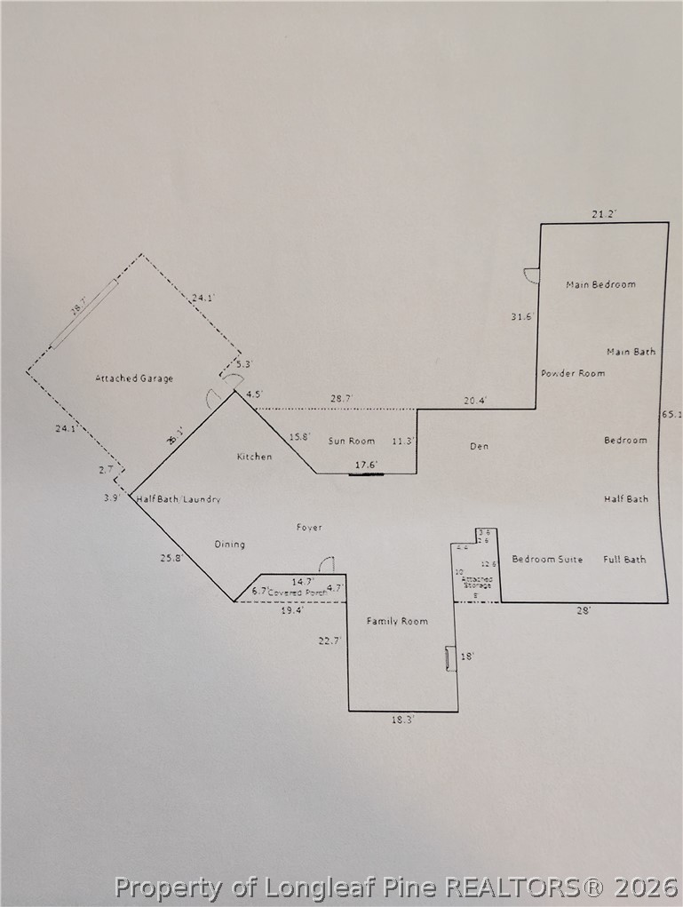 1503 Lakeview Road Fairmont, NC 28340 - Photo 30 of 30 Floor Plan