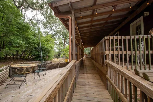 a view of balcony and deck