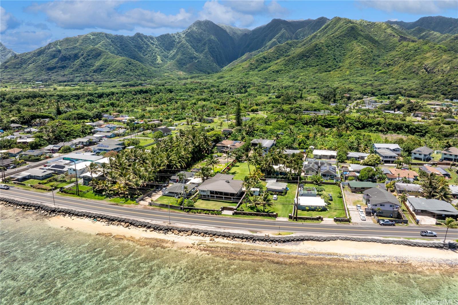 53-014 Makao Road, Unit F Hauula, HI 96717 - Photo 5 of 6 a view of a garden with a mountain