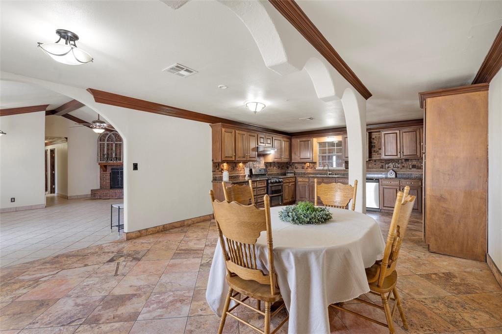 3433 West Tours Road West, TX 76691 - Photo 15 of 40 a view of a dining room with furniture
