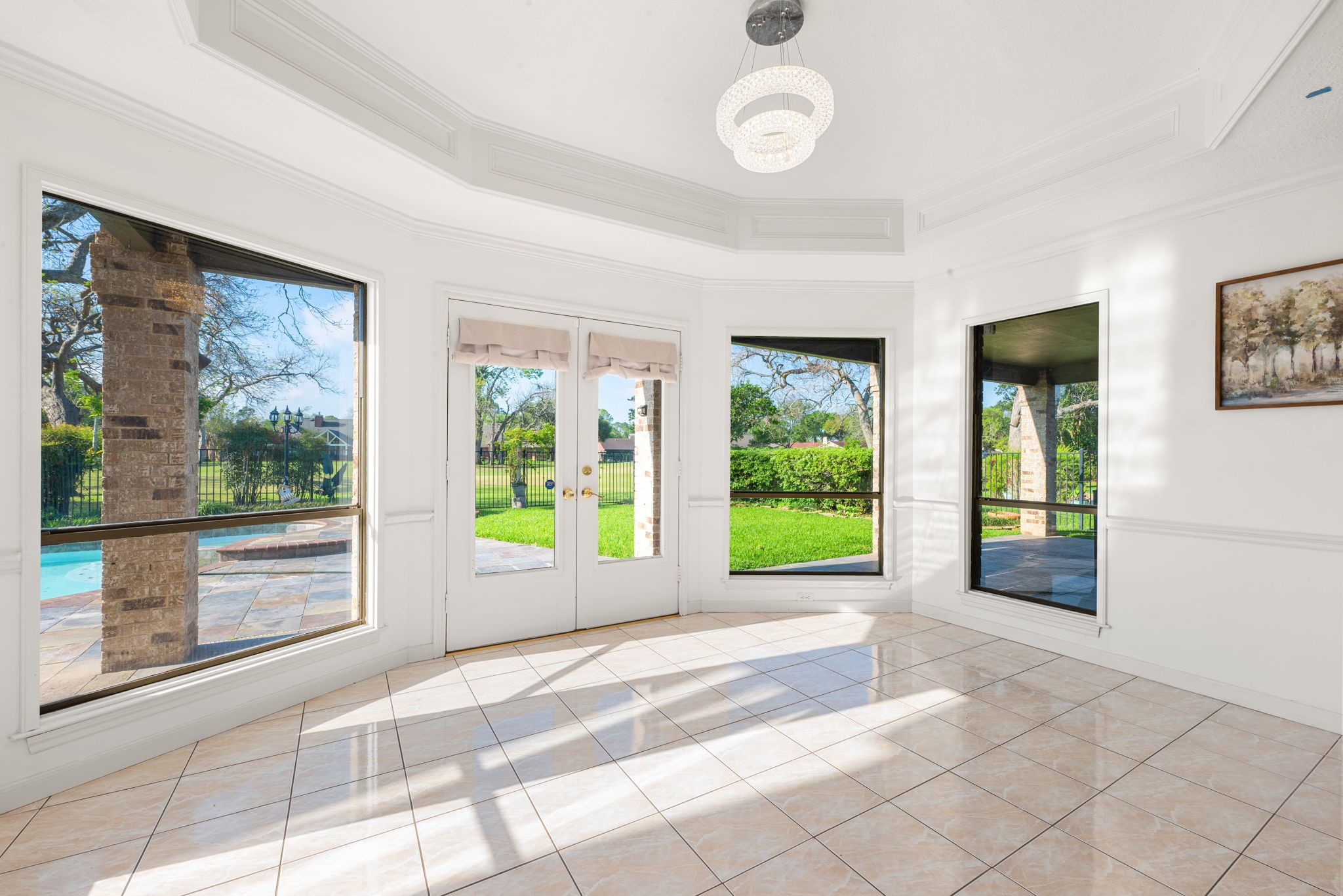 3122 Robinson Road Missouri City, TX 77459 - Photo 12 of 45 Bright breakfast nook with panoramic views of the pool and fairways