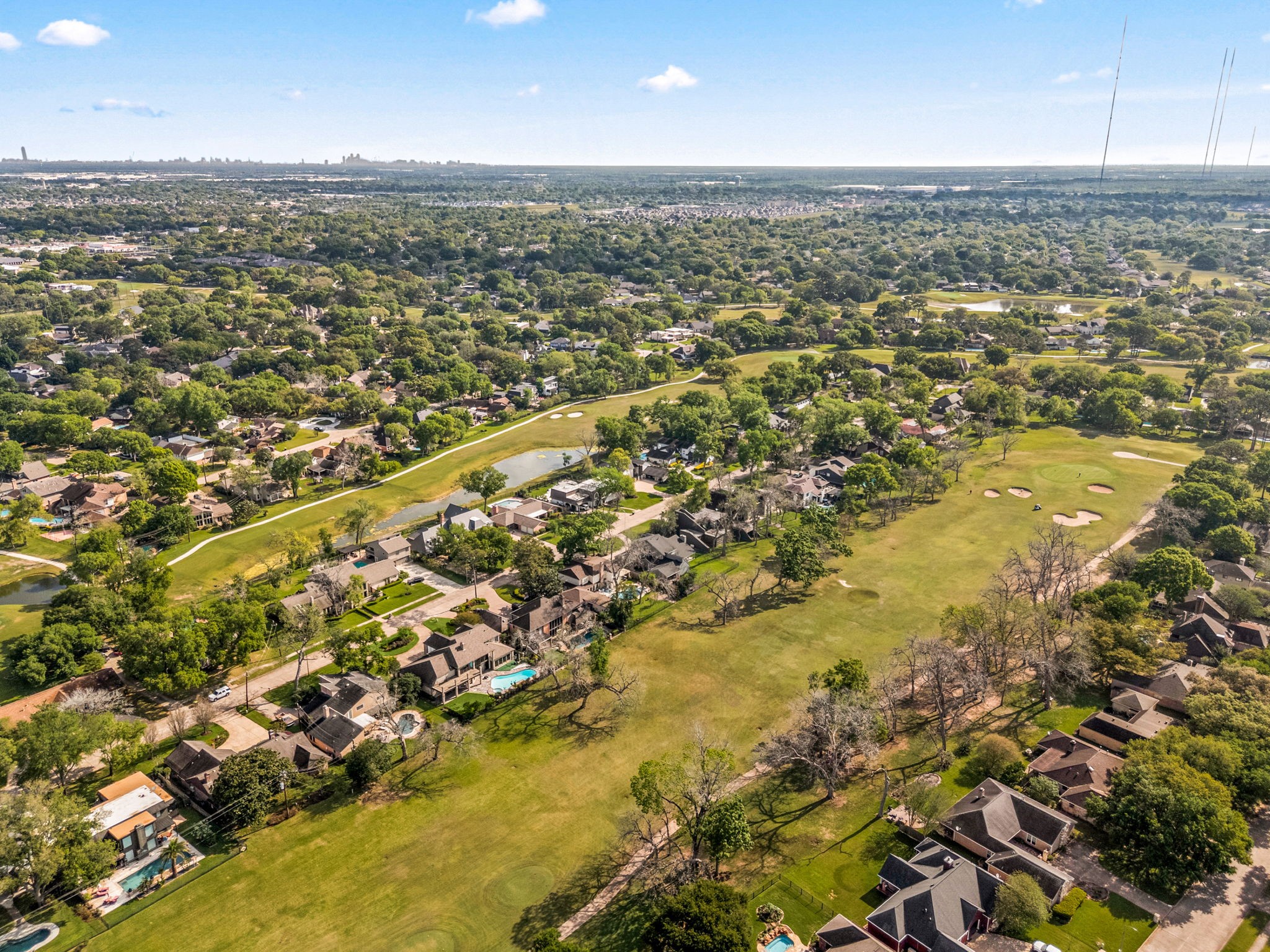 3122 Robinson Road Missouri City, TX 77459 - Photo 45 of 45 The massive lot and prime golf course frontage.