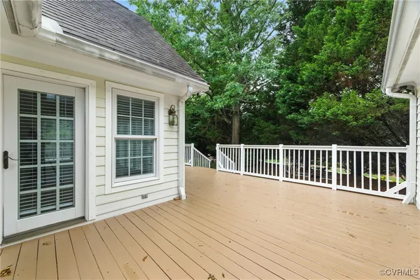 a view of a house with a deck