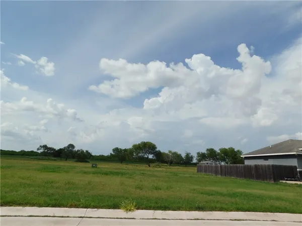a view of a big yard with a house