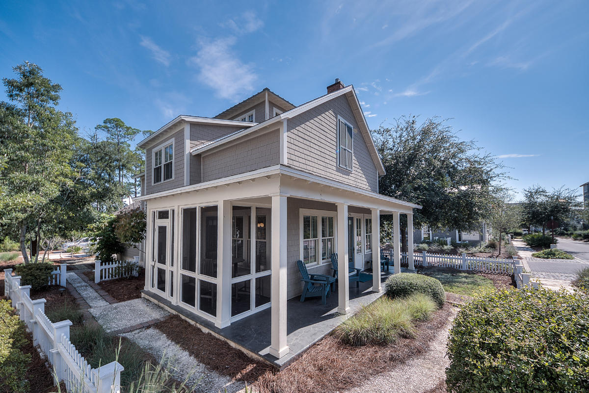 295 Salt Lane Inlet Beach, FL 32461 - Photo 19 of 26 a view of a house with backyard porch and sitting area