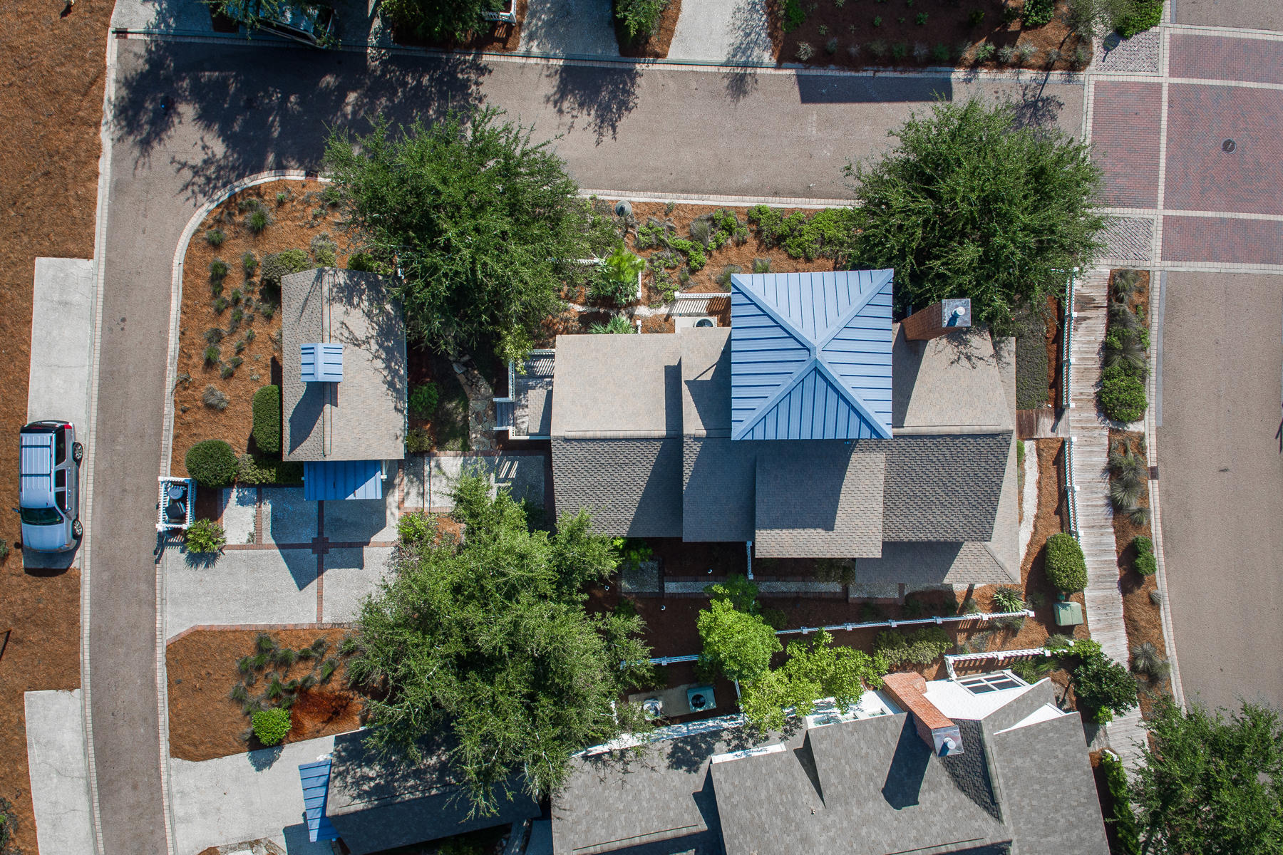 295 Salt Lane Inlet Beach, FL 32461 - Photo 26 of 26 an aerial view of a house with a yard and a fountain