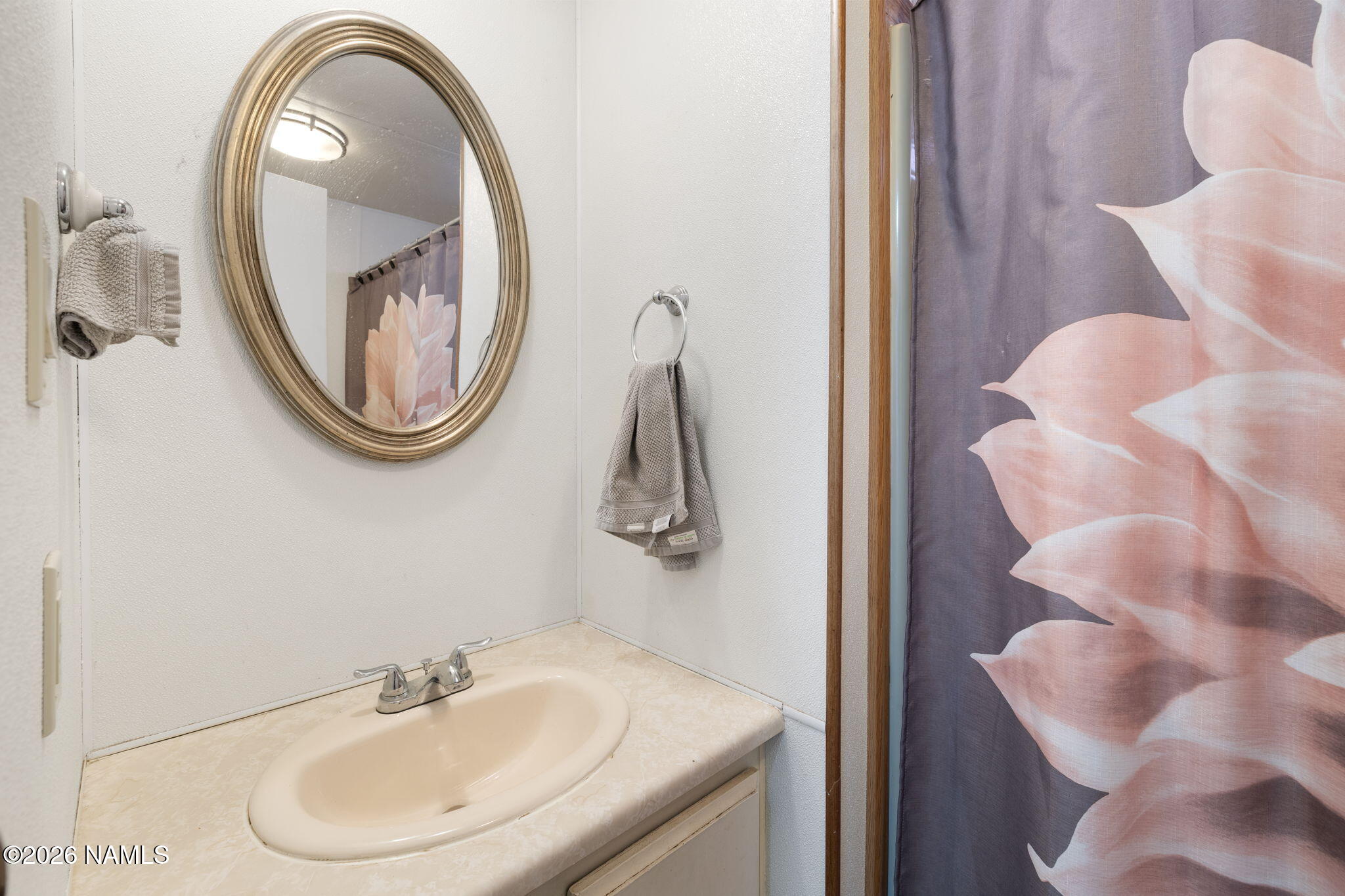 1050 North Arpt Road Williams, AZ 86046 - Photo 16 of 29 a bathroom with a sink and a mirror