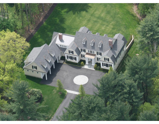 15 Walnut Road Weston, MA 02493 - Photo 10 of 10 a view of a house with a big yard and large trees