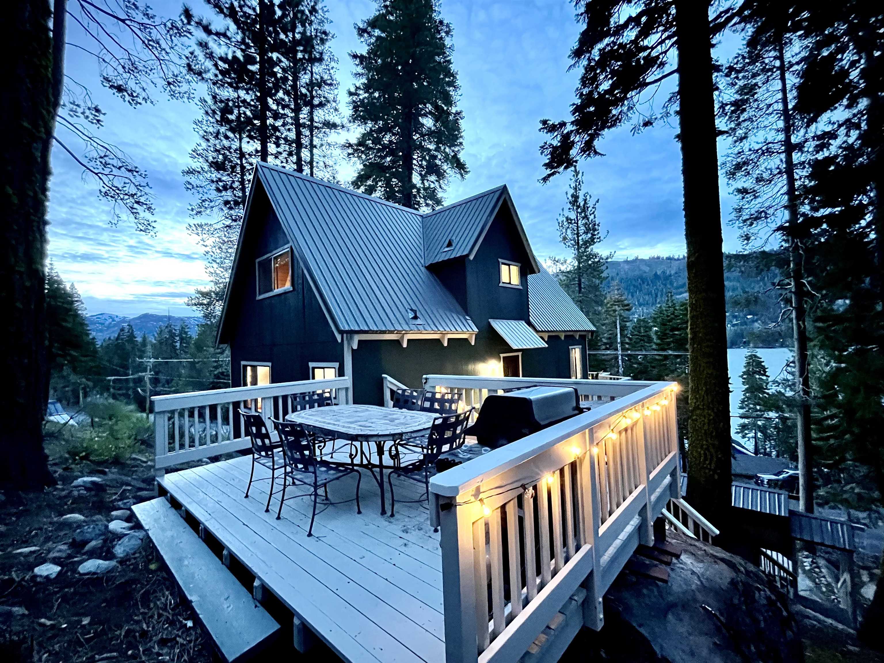 14395 South Shore Drive Truckee, CA 96161 - Photo 3 of 25 a view of a patio with iron fence