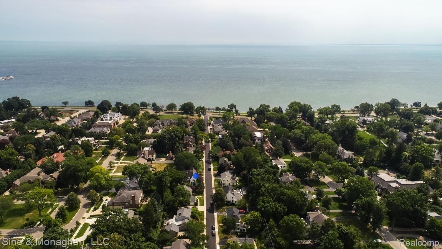 36 Colonial Road Grosse Pointe, MI 48236 - Photo 57 of 60 36 Colonial DRONE DOWN COLONIAL TO WATER.jpg