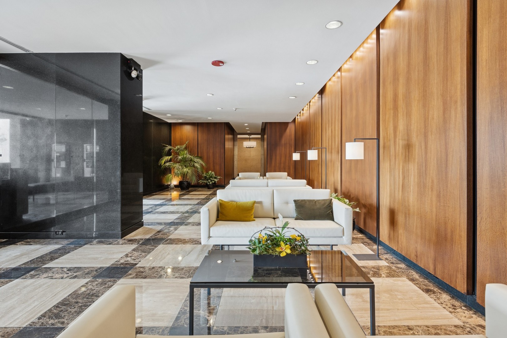 1212 North Lake Shore Drive, Unit 16BS Chicago, IL 60610 - Photo 4 of 26 a living room with furniture and a fireplace