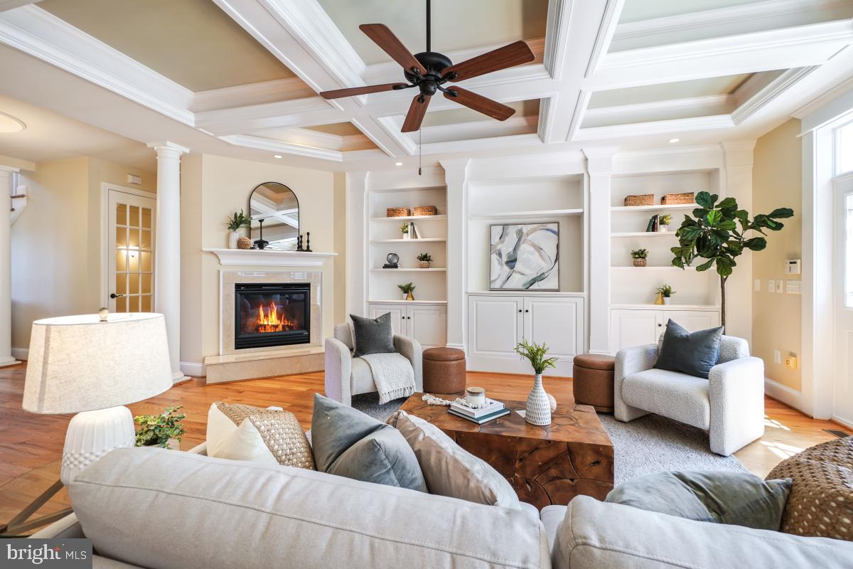 217 Talahi Road Southeast Vienna, VA 22180 - Photo 11 of 63 a living room with furniture and a fireplace